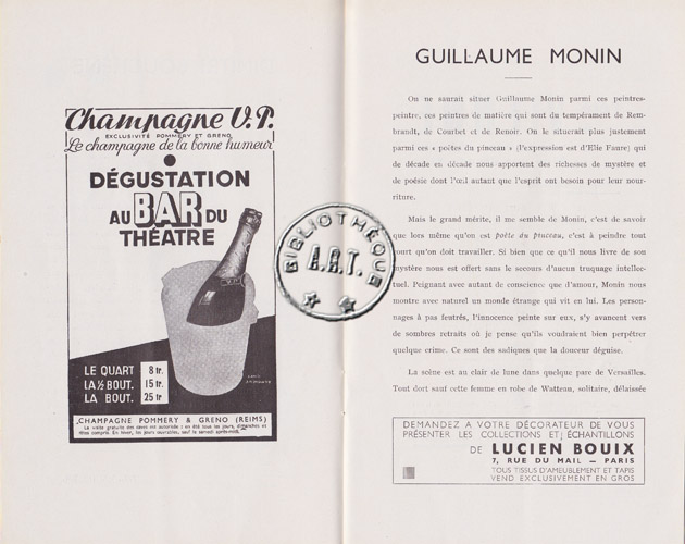 Les programmes de Théatre de l\