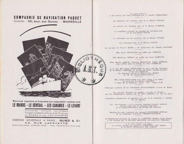 Les programmes de Théatre de l\