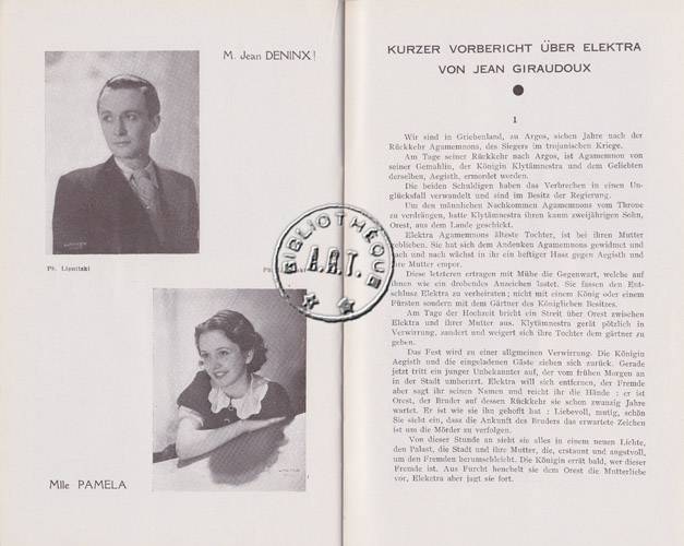 Les programmes de Théatre de l\