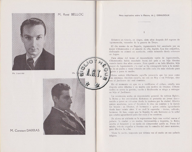 Les programmes de Théatre de l\