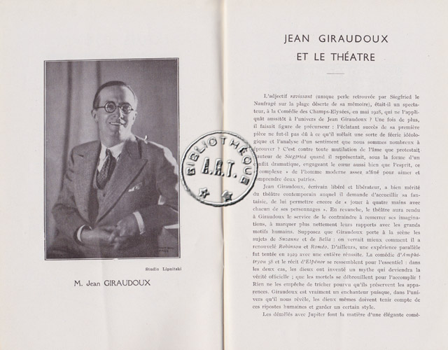 Les programmes de Théatre de l\