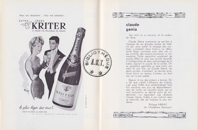 Les programmes de Théatre de l\