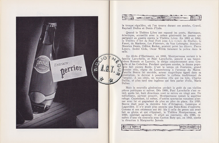 Les programmes de Théatre de l\