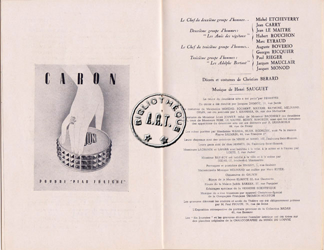 Les programmes de Théatre de l\