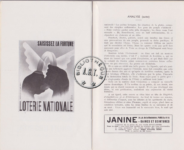 Les programmes de Théatre de l\