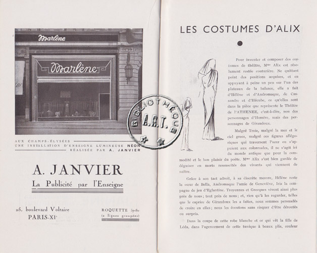 Les programmes de Théatre de l\