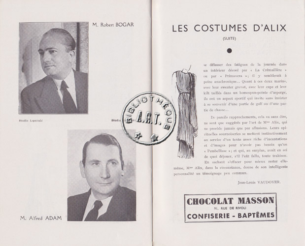 Les programmes de TThéatre de l\