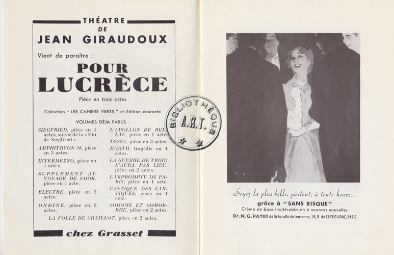 Les programmes de Théatre de l\