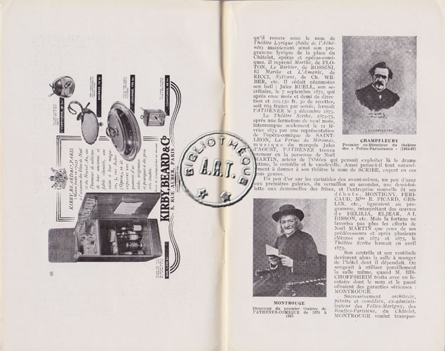 Les programmes de Théatre de l\