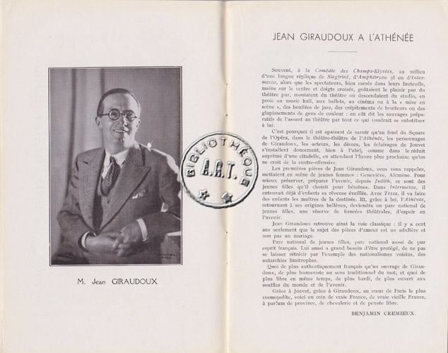 Les programmes de Théatre de l\