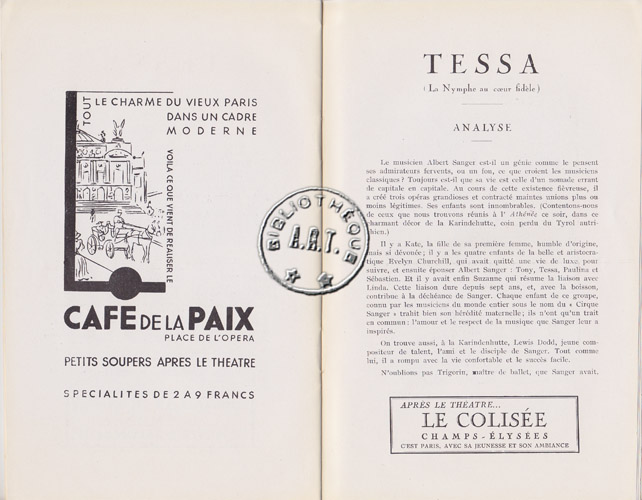 Les programmes de Théatre de l\