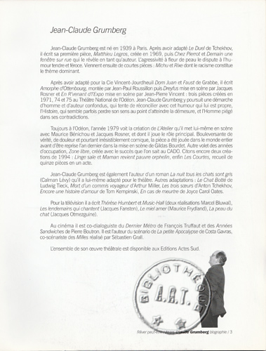 Les programmes de Théatre de l\