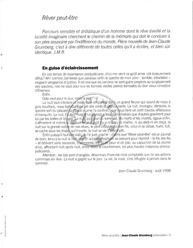 Les programmes de Théatre de l\
