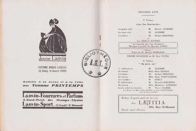 Les programmes de TThéatre de l\