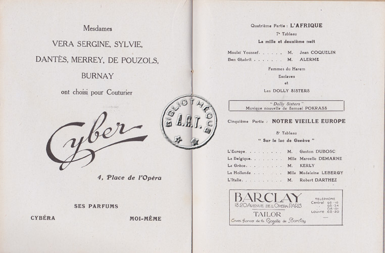 Les programmes de Théatre de l\