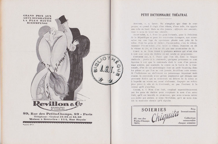Les programmes de Théatre de l\