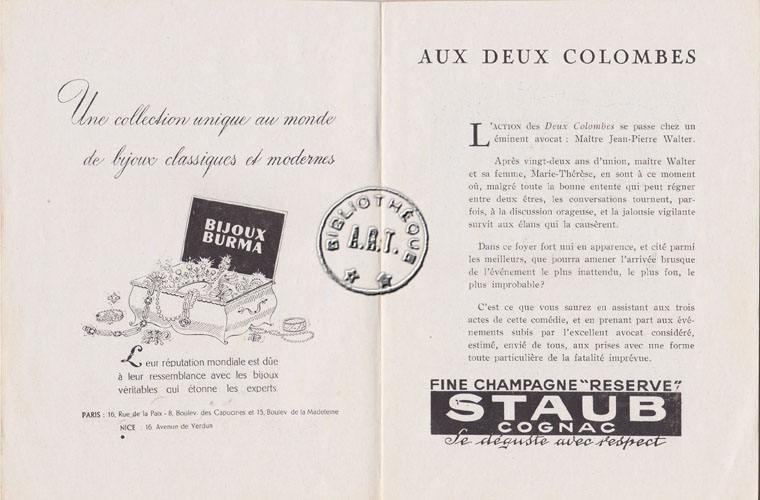 Les programmes de Théatre de l\