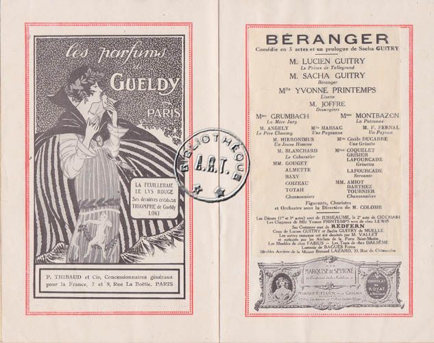 Les programmes de Théatre de l\