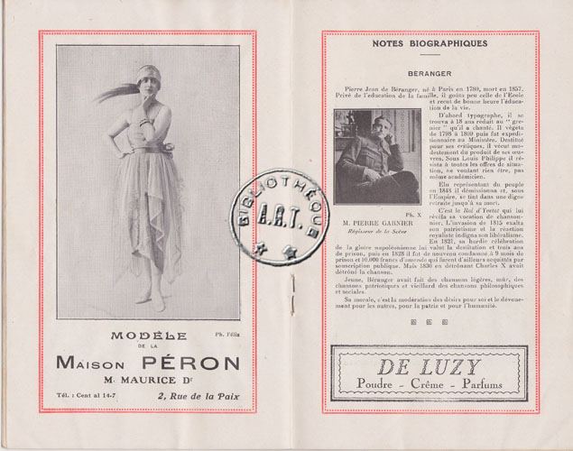 Les programmes de Théatre de l\