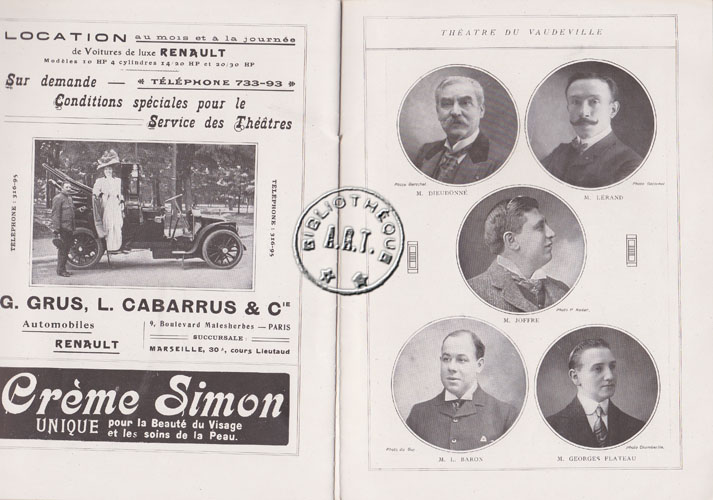 Les programmes de Théatre de l\