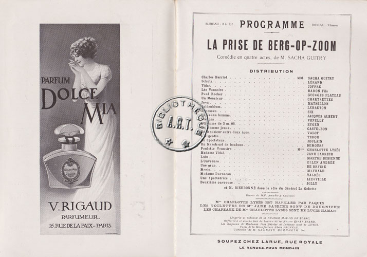 Les programmes de Théatre de l\