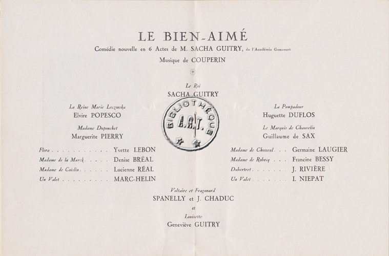 Les programmes de Théatre de l\