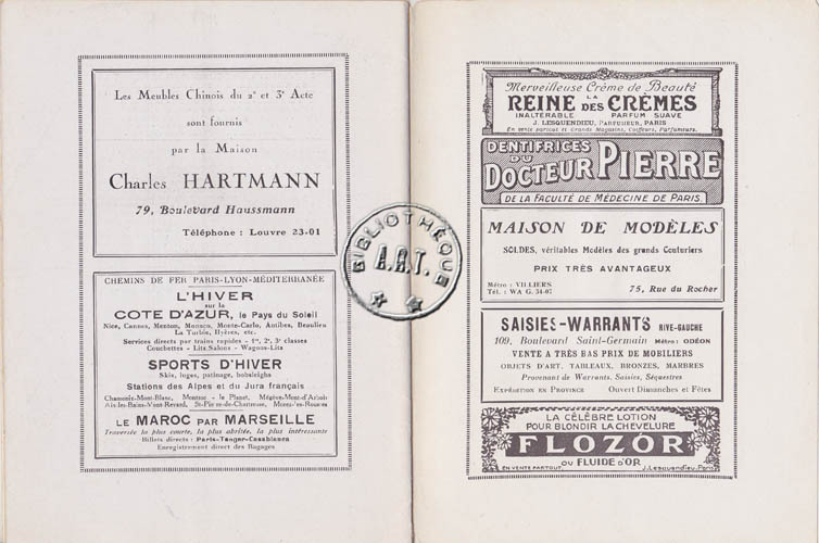 Les programmes de Théatre de l\