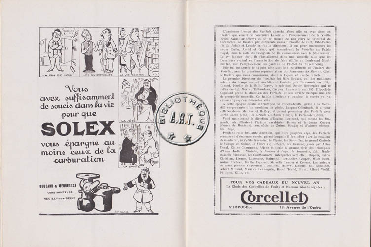 Les programmes de Théatre de l\
