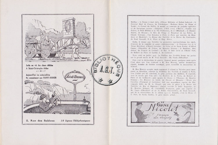 Les programmes de Théatre de l\