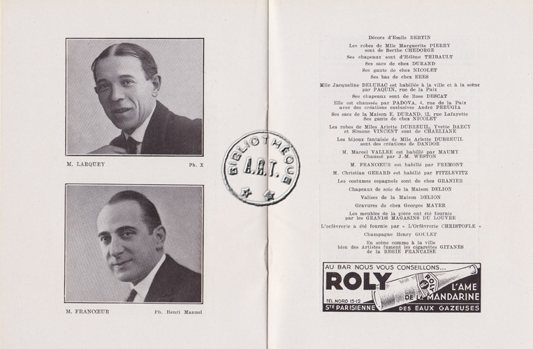 Les programmes de Théatre de l\