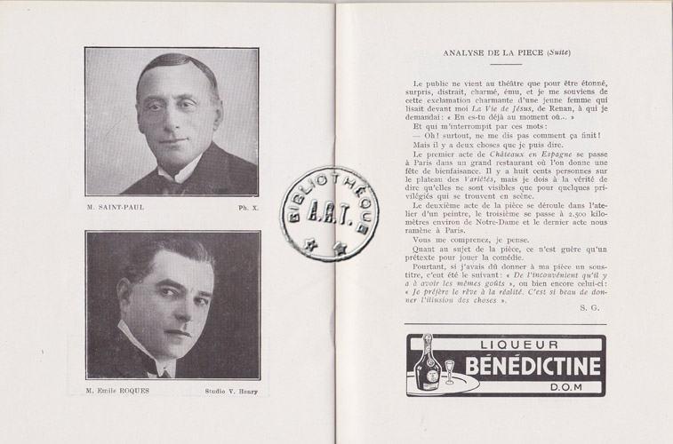 Les programmes de Théatre de l\