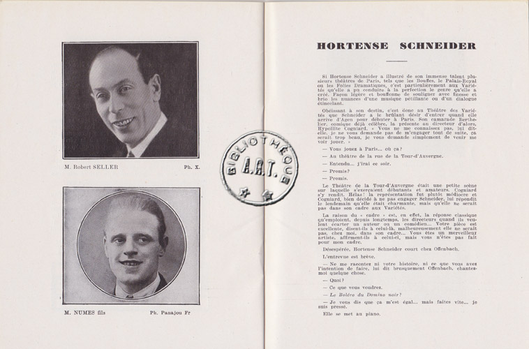 Les programmes de Théatre de l\