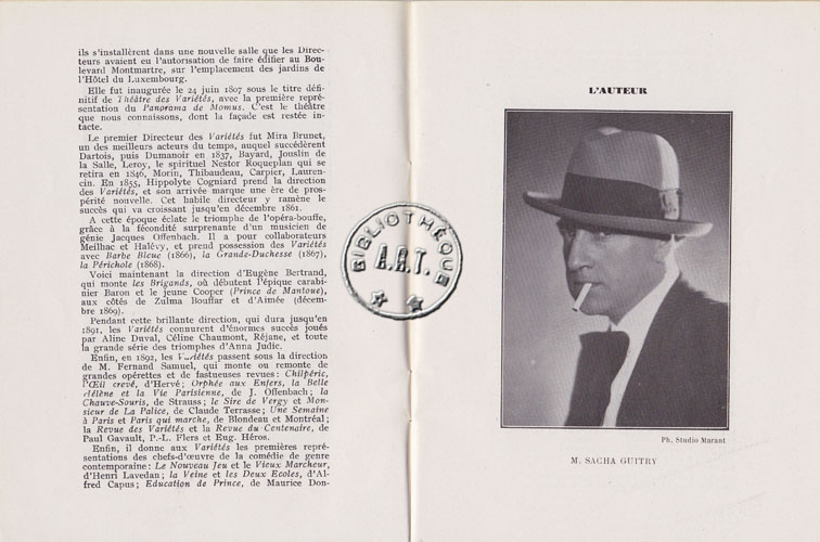 Les programmes de Théatre de l\