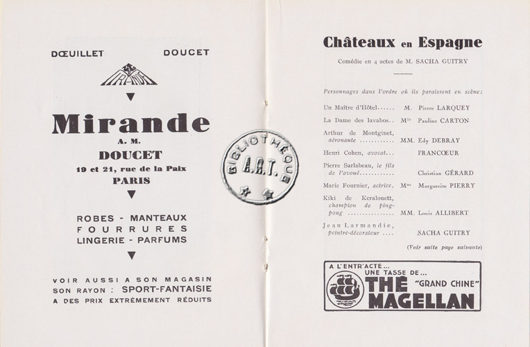Les programmes de Théatre de l\
