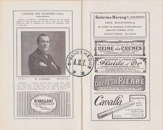 Les programmes de Théatre de l\