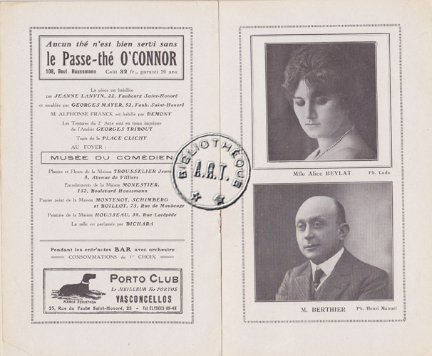 Les programmes de Théatre de l\
