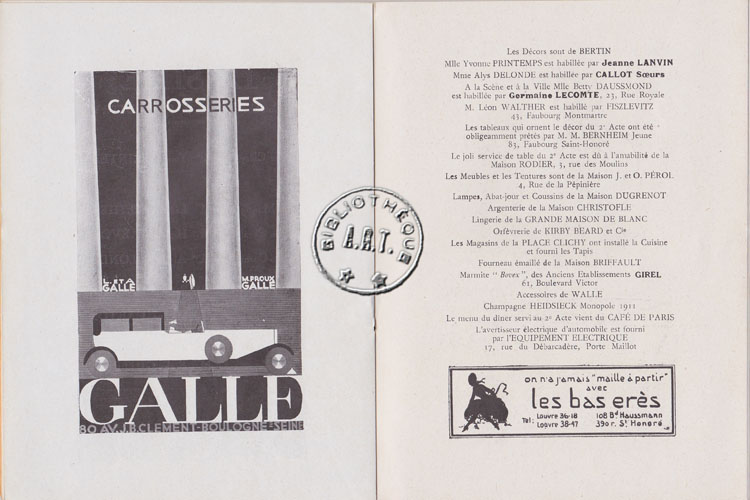 Les programmes de Théatre de l\