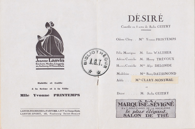 Les programmes de Théatre de l\