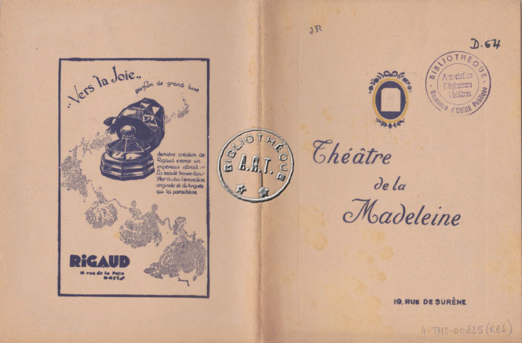 Les programmes de Théatre de l\