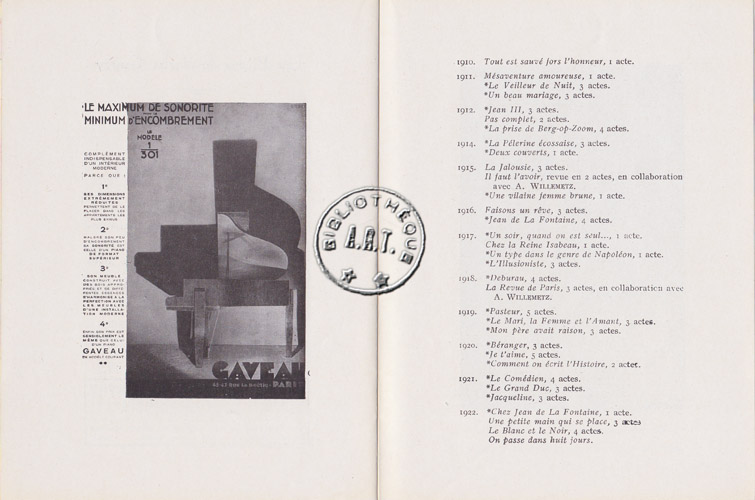 Les programmes de Théatre de l\