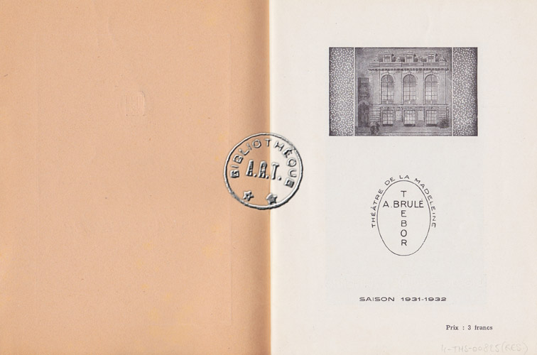 Les programmes de Théatre de l\