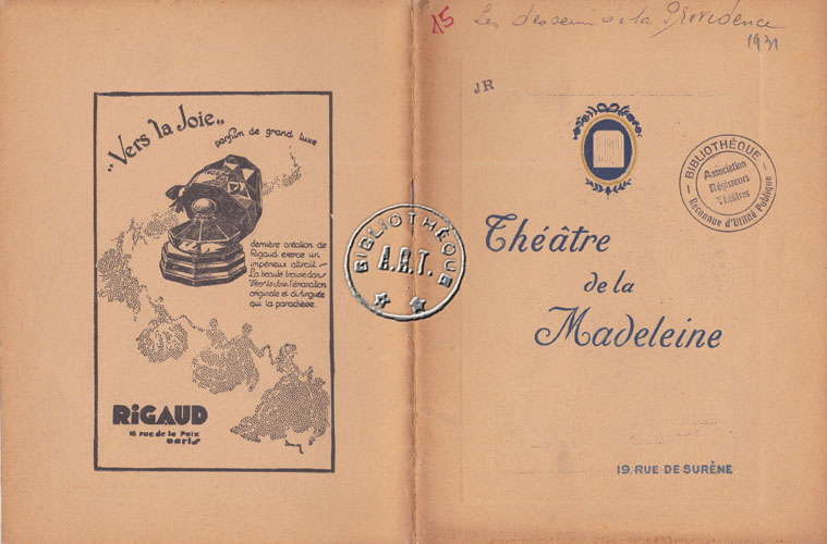 Les programmes de Théatre de l\