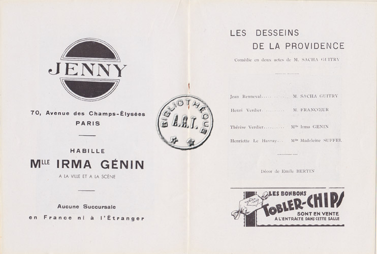 Les programmes de Théatre de l\