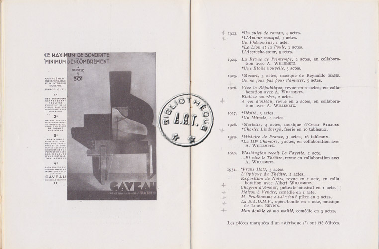 Les programmes de Théatre de l\