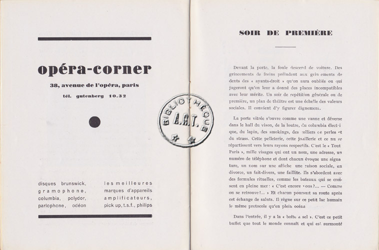 Les programmes de TThéatre de l\