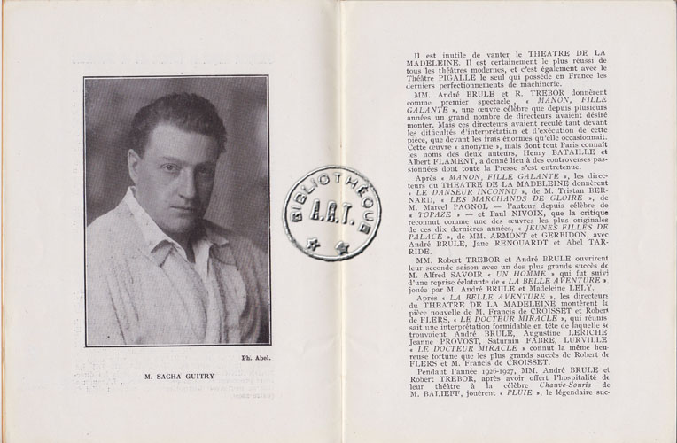 Les programmes de Théatre de l\