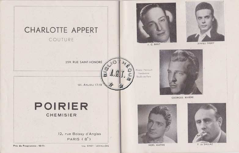 Les programmes de Théatre de l\
