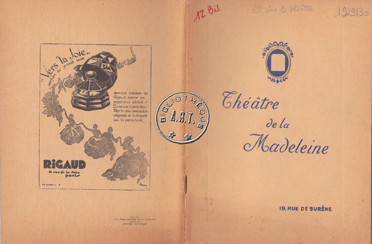 Les programmes de Théatre de l\
