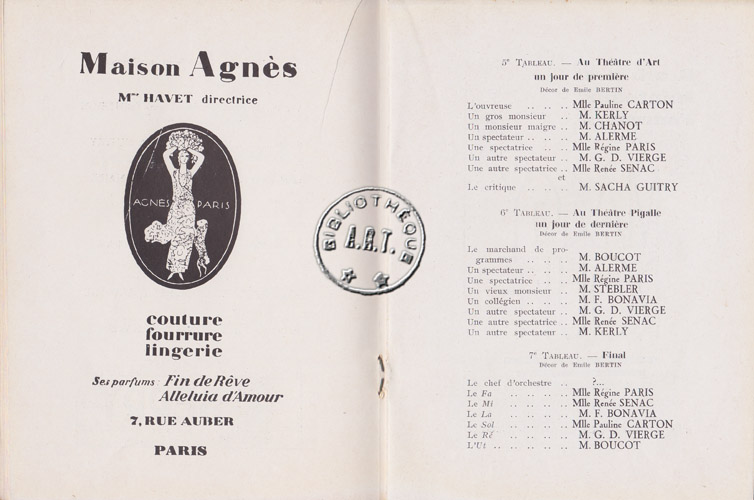 Les programmes de Théatre de l\