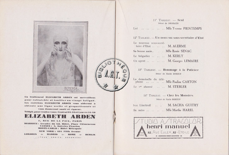 Les programmes de Théatre de l\